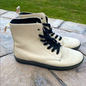 Beige Dr. Martin Boots